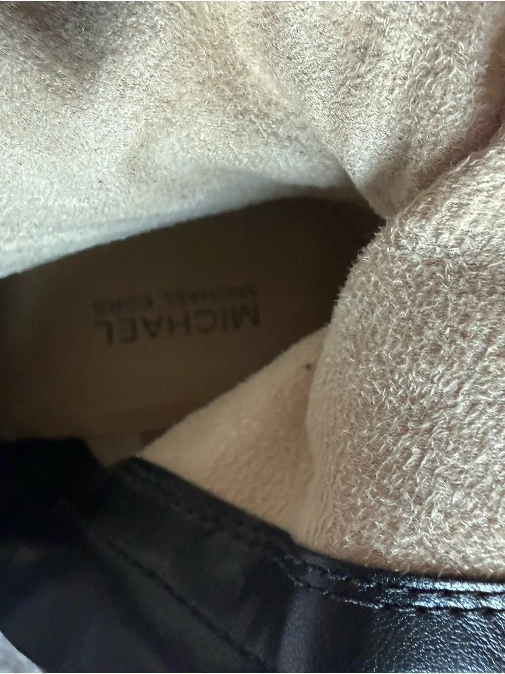 Michael Kors Black Leather Boots Women size 5.5